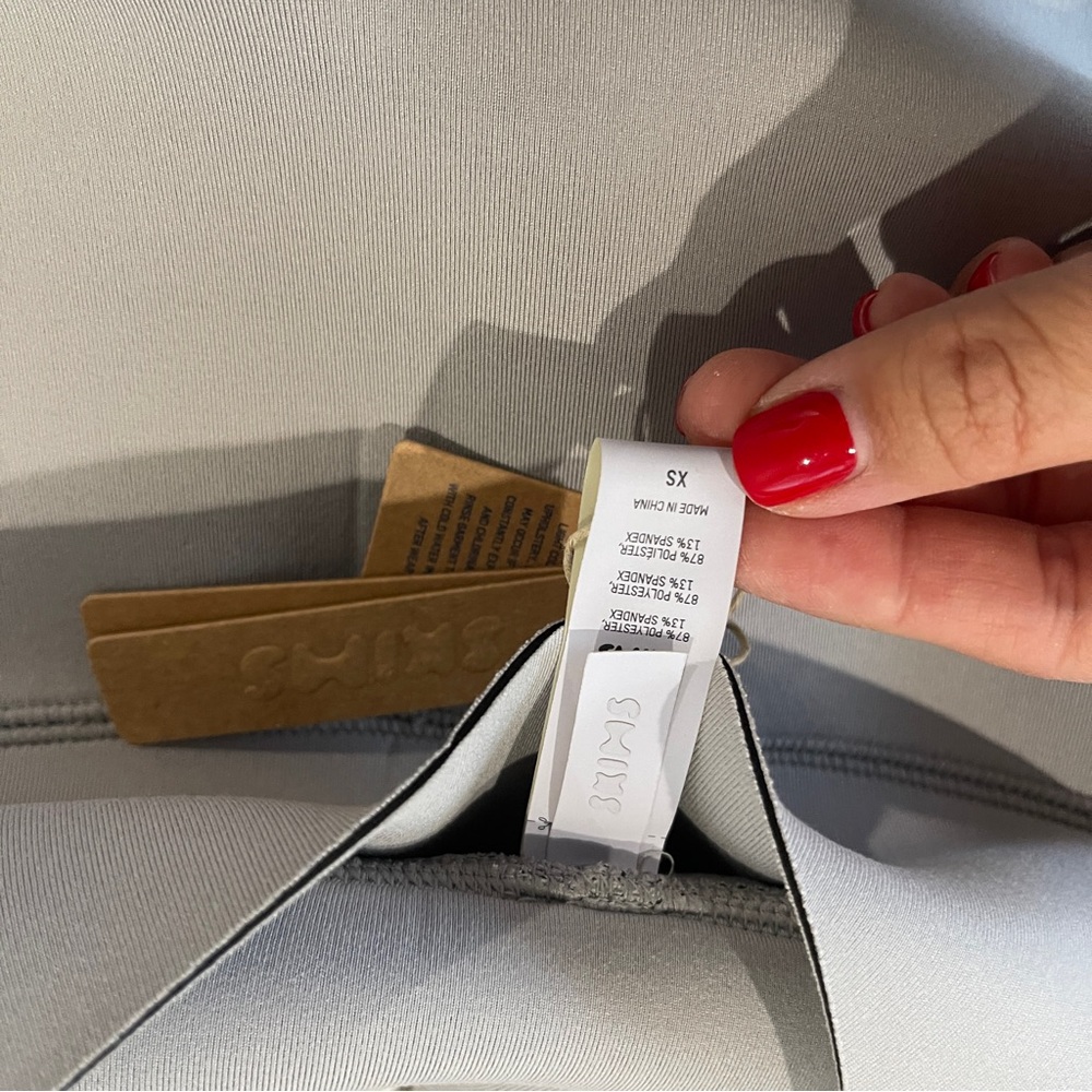 SKIMS sport Gray swim pants XS NWT - Picture 9 of 11